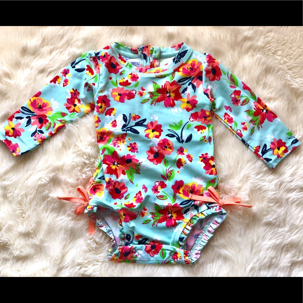 RuffleButts Swimsuit 6/12M